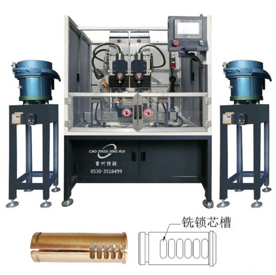 點(diǎn)擊查看詳細(xì)信息<br>標(biāo)題：JZ-14.1自動雙頭鎖芯銑槽機(jī) 閱讀次數(shù)：3415